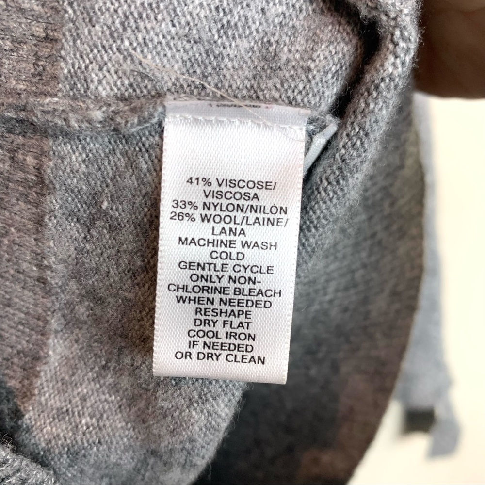 Loft gray sweater viscose/nylon/wool blend LP - Picture 8 of 8